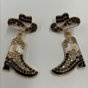 Cowboy Boot Dangle Earrings